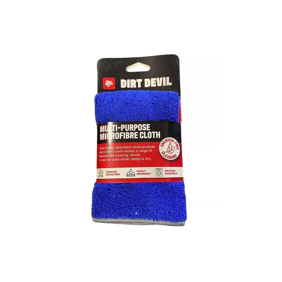 Dirt Devil Multi Purpose Microfibre Cleaning Cloth 30 x 30cm