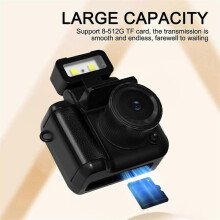 Mini SLR Style Camera Cmos 16GB with Flash Light & Charging Dock Portable Video Recorder DV 1080P wi