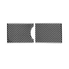 Carbon Fiber for Toyota Corolla 2007-2013 Center Console Storage Box Cup Holder Cover Trim Sticker I
