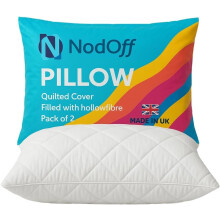 (Pack of 2) Nod Off Hotel Quality Down Alternative Filled with Quilted Cover Pillows