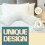 (Black) Nod Off V Shaped Pillow Polycotton Case Cover 7