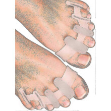 Yogamedic Toe Separator for Overlapping Toes 6pcs Improved Silicone, 0% Bpa, Onesize  Bunion Corrector Toe Straightener To Relax, Spread And Stretch -