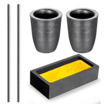 5 Pieces Crucible Metal Melting Kit, for Metallurgical Industry Jewelry Making and Recycling Industry