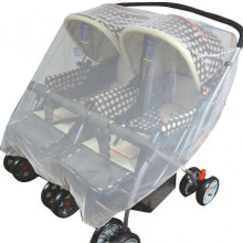 (Style 1) Double Stroller Anti-Mosquitos Net Insect Net for Carseat Twin Pram Mesh Cover
