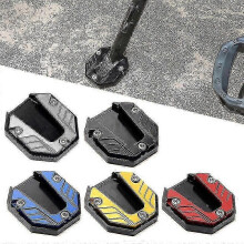 (Gold) Universal Scooter Motorcycle Bike Kickstand Extender Foot Side Stand Extension Pad Support Plate Anti-skid Enlarged Base