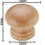 20pcs Wooden Door Handle Set, Furniture Knobs for Kitchen Cabinets and Cupboards, Round Pull Knobs for Cabinet Drawers and Storage Boxes 2