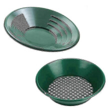 Gold Panning Kit 2 in 1 Plastic Gold Wash Pan with Sieve Basin, Portable Metal Detection Tools for Prospecting
