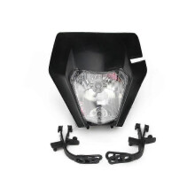 (Black) Motorcycle S2 Universal Headlight Headlamp Head Lamp Light For Ktm Sx Sxf Exc Excf Xc Xcf Xcw Xcfw 125 150 250 350 450 525 530