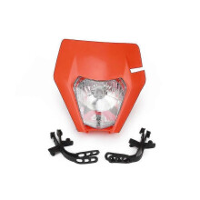 (Orange) Motorcycle S2 Universal Headlight Headlamp Head Lamp Light For Ktm Sx Sxf Exc Excf Xc Xcf Xcw Xcfw 125 150 250 350 450 525 530