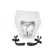 (White) Motorcycle S2 Universal Headlight Headlamp Head Lamp Light For Ktm Sx Sxf Exc Excf Xc Xcf Xcw Xcfw 125 150 250 350 450 525 530