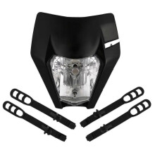 (LED Headlight Black) Motorcycle S2 Universal Headlight Headlamp Head Lamp Light For Ktm Sx Sxf Exc Excf Xc Xcf Xcw Xcfw 125 150 250 350 450 525 530