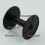 20 Pcs - Empty Plastic Wire Spools Bobbins Round Ends for Various Size Cord Ribbon (black) Black Banmo 3
