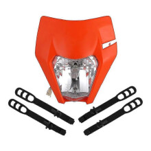 (LED Headlight Orange) Motorcycle S2 Universal Headlight Headlamp Head Lamp Light For Ktm Sx Sxf Exc Excf Xc Xcf Xcw Xcfw 125 150 250 350 450 525 530