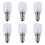 6X E14 High Temperature Bulb 500 Degrees 25W Halogen Bubble Oven Bulb E14 250V 25W Quartz Bulb 1