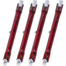 500 Watt Ruby Compatible with Heatmaster R7 Halogen Heater Bulb for Garden Heater - Pack Of 4-Good