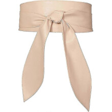 (Red) Women Wide Waist Belt Soft Leather Tied Wide Belt Bow Tie Waistband Sash Dress Belt Stylish Wrap Belt