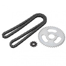 T8F Front and Rear Sprocket Chain Replacement High Power T8F Gear Chain Set for Modified Karts ATVs and Mini Motorcycles
