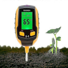 Soil Ph Meter 4-in-1 Soil Tester Moisture Digital Plant Thermometer Test Moisture Meter for Potted Plants Gardens Lawns