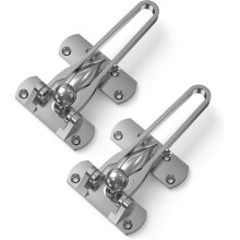 2 Pack Home High Security Door Locks, Safety Door Lock Latch Inside for Front Door Outward Swinging Door, Childproof Door Reinforcement Lock, Heavy Du