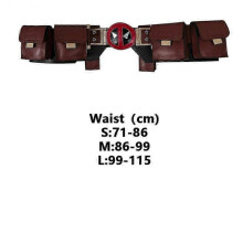 (S, Male Size) Adult Men Dead Cosplay Belt Pool Fantasia Costume Disguise Leather Belts Bag Wasitbag Halloween Carnival Costume Accessories