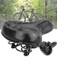 Comfortable Bicycle Saddle, Ergonomic Saddle with Dual Spring Shock Absorber Ball