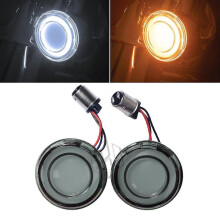 Motorcycle 1157 Bullet Style Led Front Turn Signal Conversions Case for Harley Touring Flhtk Fltrx Fltrxs Softail Etc