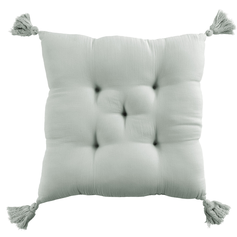 Coussin de chaise 40x40 cm Gaze de Coton Eucalyptus