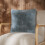 Coussin 45x45 cm Polyester Bleu Arctique 2