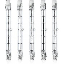 5 Pcs Dimmable R7s 118mm 300w Halogen Pencil Bulb Ac 220-240v 3100lm Linear Halogen Floodlight for Landscape Lighting, Security, Street Light