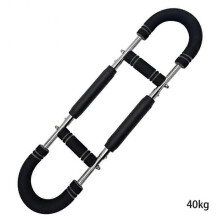(Gray 40KG) Arm Exerciser Multifunctional Household U-shaped Arm Exerciser Workout Accessories