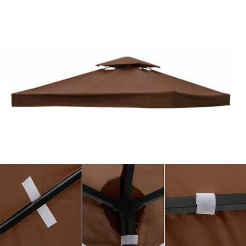 Canopy Replacement Top Cover Heavy Duty Single Tiered Grilling Gazebo Covers 1