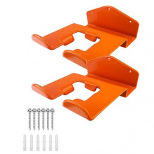 2PCS Heavy Duty Weeder Holder Hook Weedeater Hanger Anti Slip Firm String Trimmer Holder Multifunctional Garage Wall Hooks Set