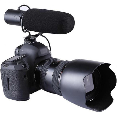 Photography Interview MIC Microphone Highly Sensitive Condenser Microphone for DSLRs Cameras Camcorders 2
