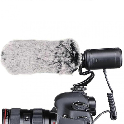 Photography Interview MIC Microphone Highly Sensitive Condenser Microphone for DSLRs Cameras Camcorders