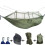 (Sky Blue)Portable Double Swing Hammock Nylon Bed with Mosquito Net for Camping
Hiking 5