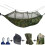 (Sky Blue)Portable Double Swing Hammock Nylon Bed with Mosquito Net for Camping
Hiking 4