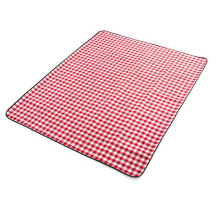 (200cm*150cm,Red and white)Picnic Mat Thickened Soft Blanket for Outdoor Folding Blanket Camping Beach Picnic Mat