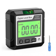 (Ll134) LCD Digital Level Tool 4x90 Degree Measuring Range Four Sides for Automotive Repair
