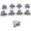 8 Pack Double Shower Door Rollers 23Mm Diameter Bathroom Replacement Parts 4