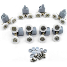 8 Pack Double Shower Door Rollers 23Mm Diameter Bathroom Replacement Parts