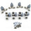 8 Pack Double Shower Door Rollers 23Mm Diameter Bathroom Replacement Parts 1
