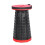 (Red)Small Portable Folding Stool Telescopic Convenient Durable Stools for Indoor Outdoor 1