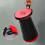 (Red)Small Portable Folding Stool Telescopic Convenient Durable Stools for Indoor Outdoor 4