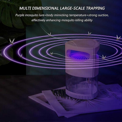 (Pink)USB UV Mosquitoes Killer Multifunctional Fly Repeller Night Light for Warehouse Barn 1