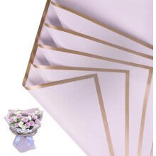 20 Stück lila Blumenpapier - wasserfestes Geschenkpapier für elegante Blumensträuße & Bouquet-Verpackung mit perfekter Bindequalität