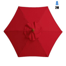 (A, Red) Outdoor umbrella Replacement Waterproof and UV Protective Umbrella Cloth Suitable for Garden Courtyard Patio