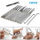 15Pcs Lock Pick Set with 2Pcs Keys 1pc Clear Training Padlock for Beginner Locksmiths 5