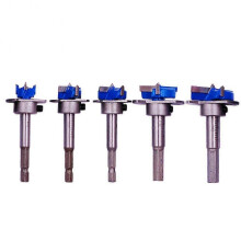 5Pcs Forstner Drill Bit Set 15-35mm Woodworking Hinge Hole Drilling Boring Bit Cutter for Wood Plastic