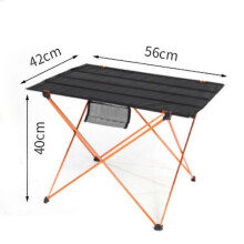 (Orange) Folding Camping Tables Portable Heavy Duty Rectangle Picnic Party Dining Desk