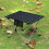(Orange)Folding Camping Tables Portable Heavy Duty Rectangle Picnic Party Dining Desk 4